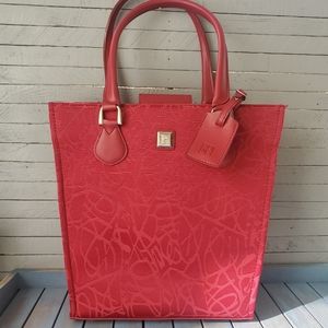 DIANE VON FURSTENBERG DVF Vase Tote Bag Red